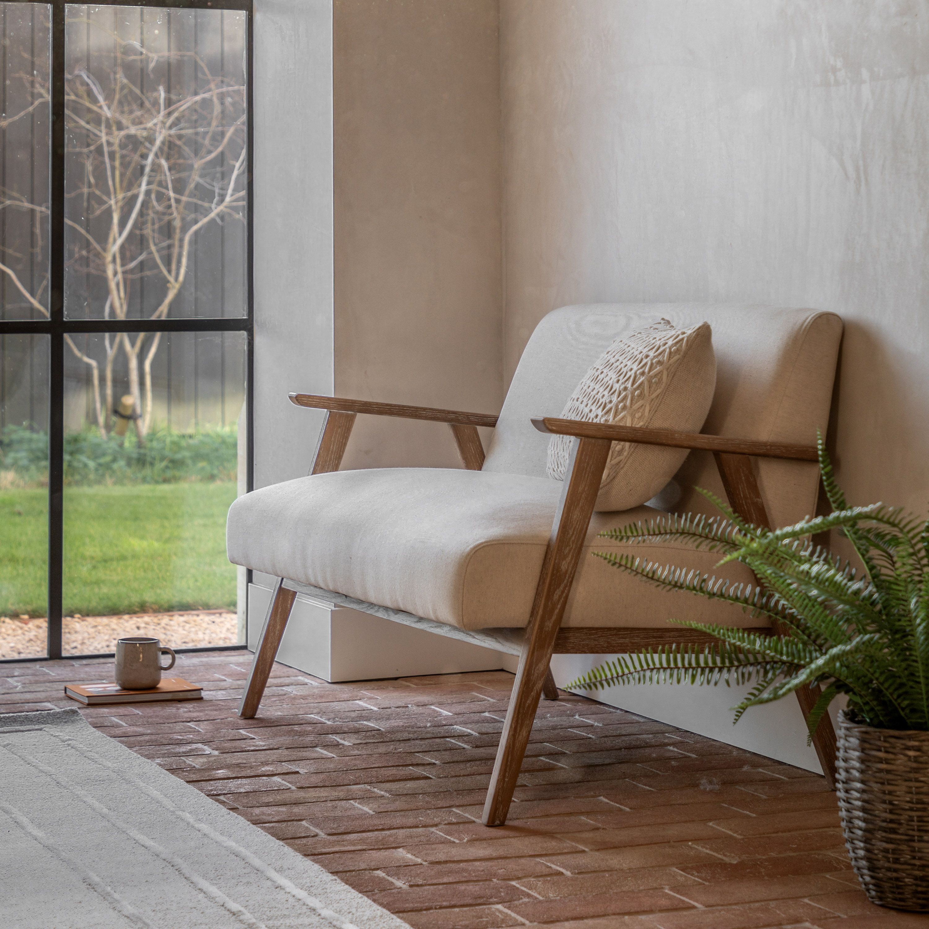 Neyland 2 Seater Sofa Natural Linen - WowCornwall