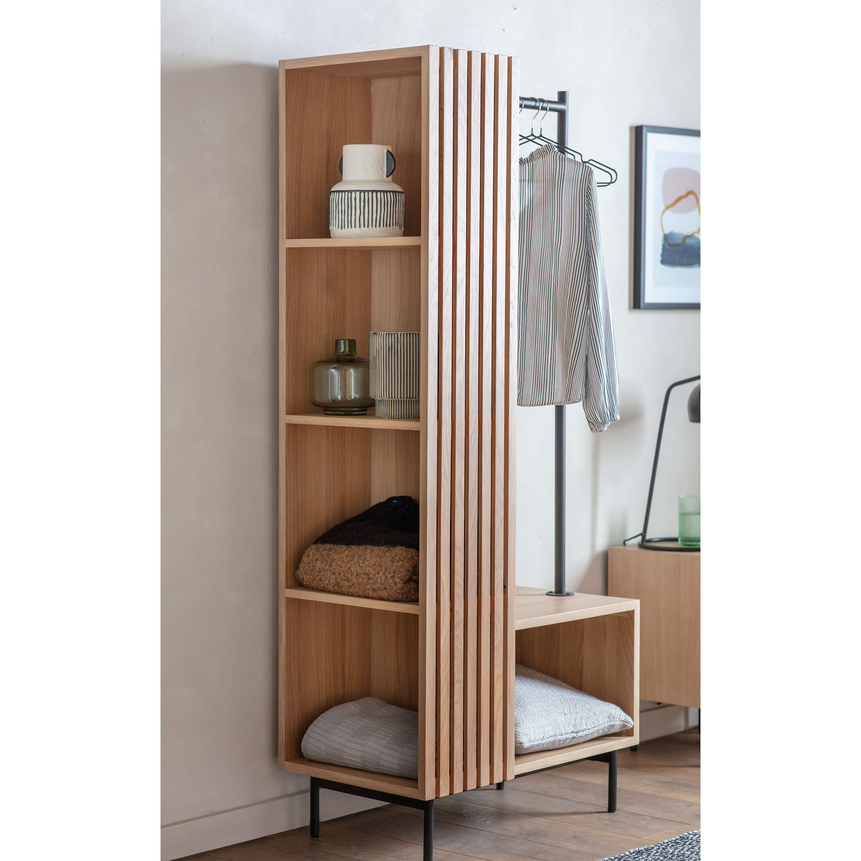 Isaac Open Wardrobe 800x450x1750mm - WowCornwall