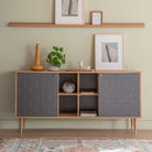 Newbury Sideboard Oak Grey 1600x400x790mm - WowCornwall