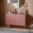 Holbrook 2 Door Cabinet Pink 1200x400x790mm - WowCornwall