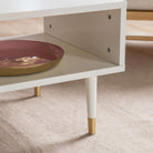 Holbrook Coffee Table White 1000x500x400mm - WowCornwall