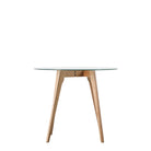 Blair Round Dining Table Oak 900x900x750mm - WowCornwall