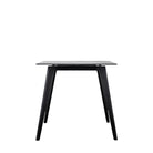 Blair Rectangle Dining Table Black 1200x800x750mm - WowCornwall