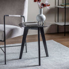 Haven Round Side Table Black