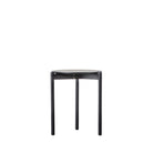 Burley Side Table Black 400x400x500mm - WowCornwall