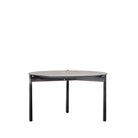 Burley Coffee Table Black 700x700x400mm - WowCornwall