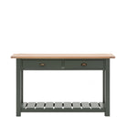 Newlyn 2 Drawer Console Moss 1400x380x800mm - WowCornwall