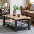 Newlyn Coffee Table Meteor 1200x600x400mm - WowCornwall