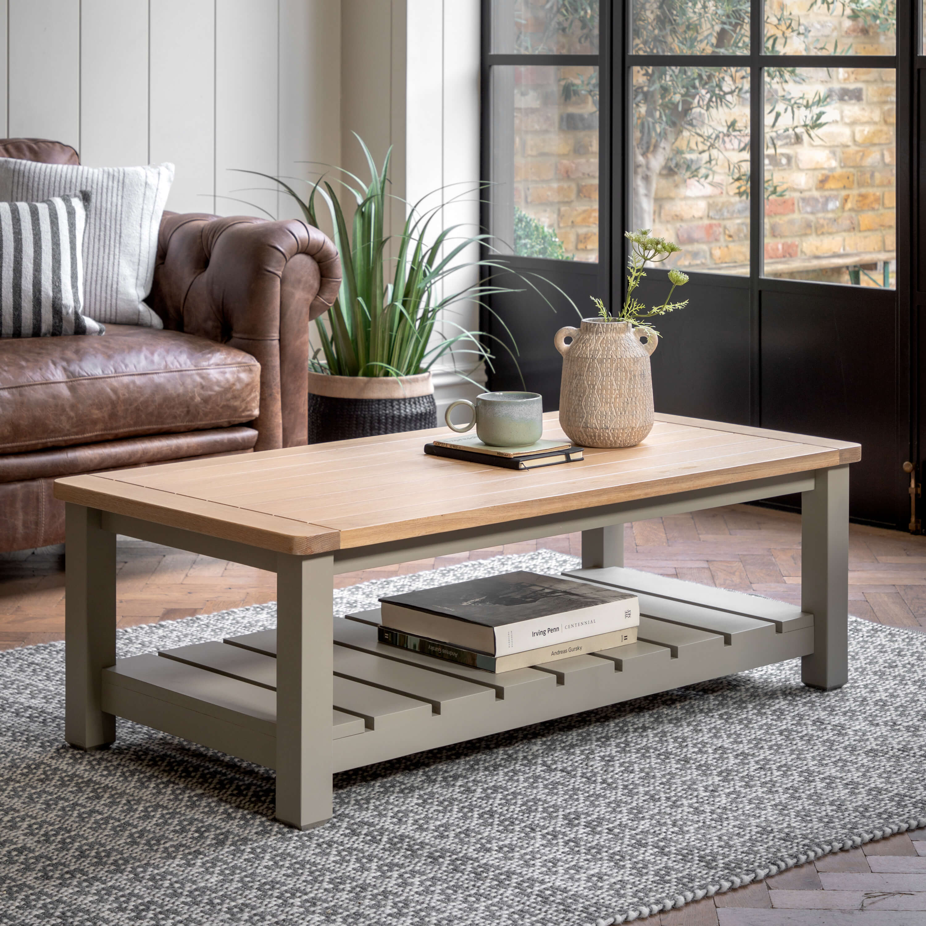 Newlyn Coffee Table Prairie 1200x600x400mm - WowCornwall