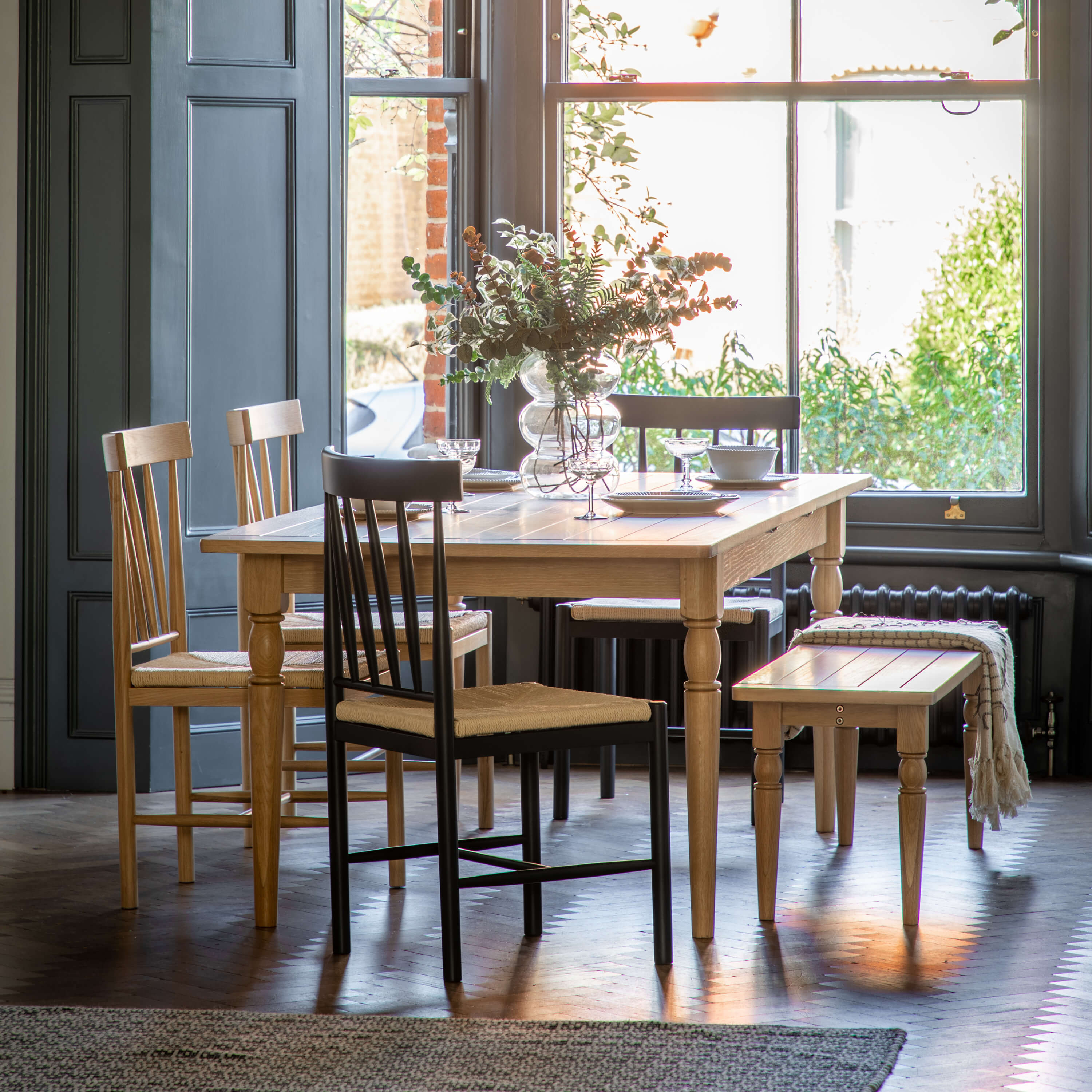 Newlyn Extending Dining Table 1800/2300x950x750mm - WowCornwall