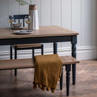 Newlyn Extending Dining Table Meteor 1800/2300x950x750mm - WowCornwall