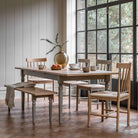 Newlyn Ext Dining Table Prairie 1800/2300x950x750mm - WowCornwall