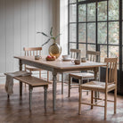 Newlyn Ext Dining Table Prairie 1800/2300x950x750mm - WowCornwall