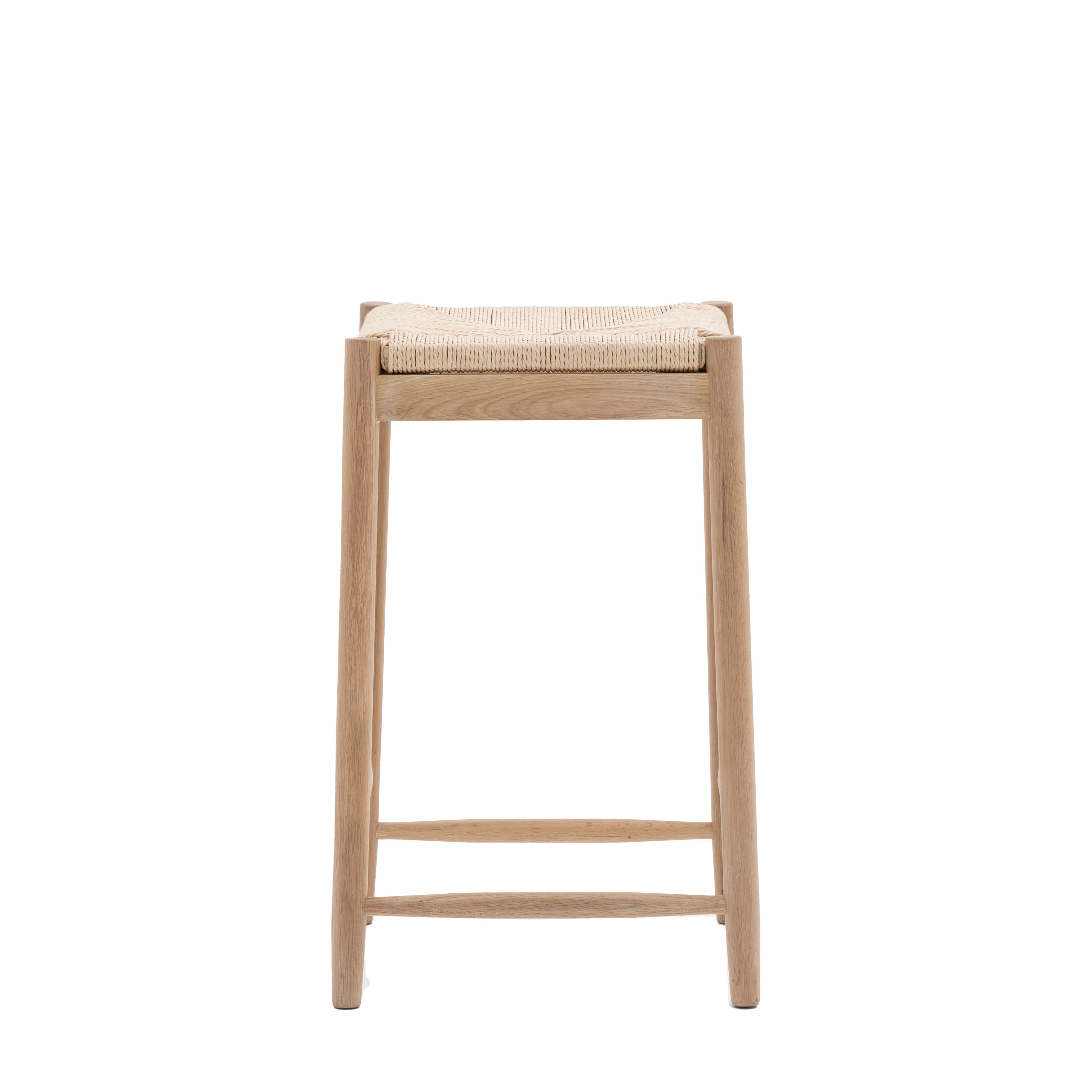 Newlyn Rope Stool 400x350x675mm - WowCornwall