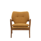 Jensen Armchair Ochre 730x740x850mm - WowCornwall