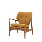 Jensen Armchair Ochre 730x740x850mm - WowCornwall