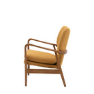 Jensen Armchair Ochre 730x740x850mm - WowCornwall