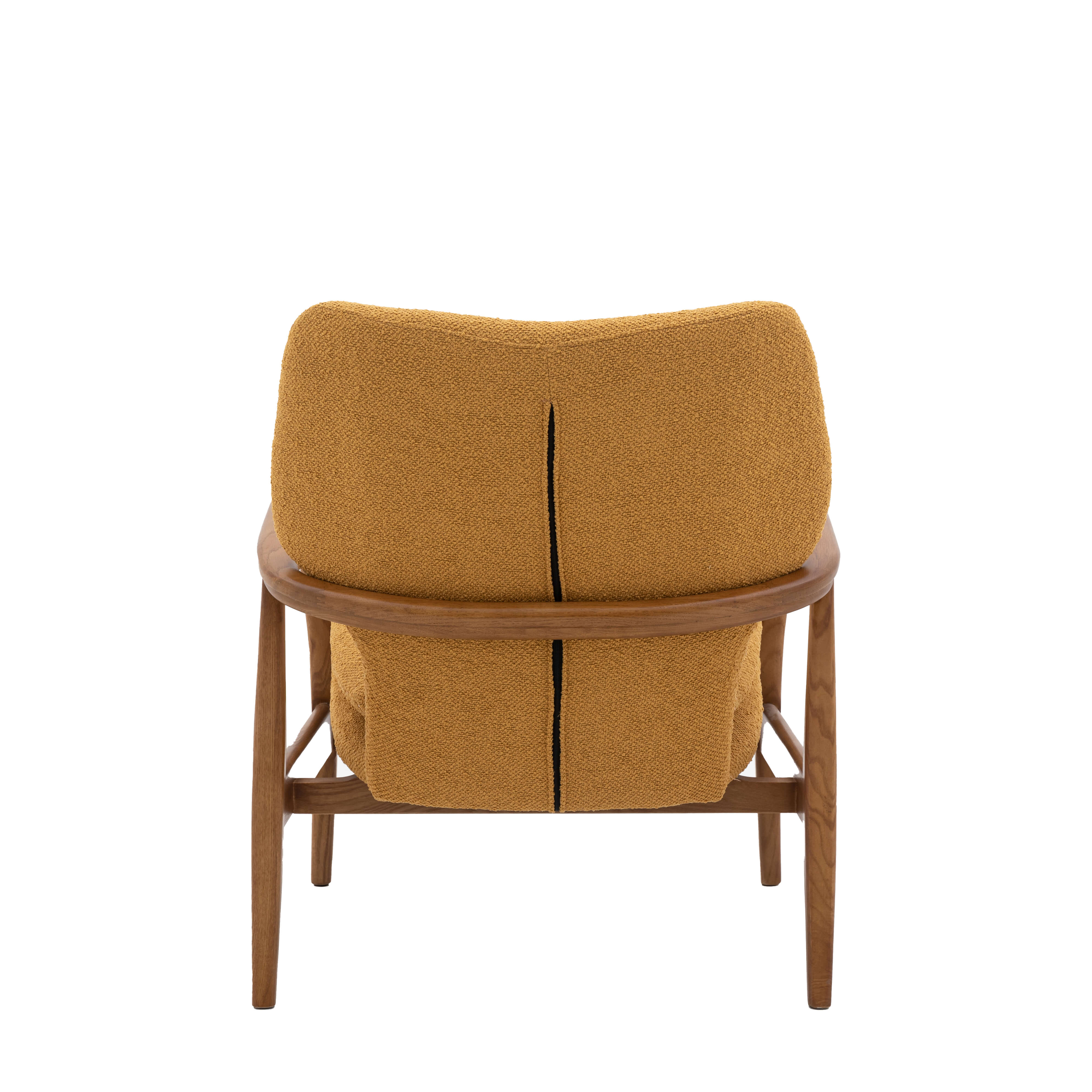 Jensen Armchair Ochre 730x740x850mm - WowCornwall