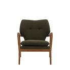 Jensen Armchair Green 730x740x850mm - WowCornwall