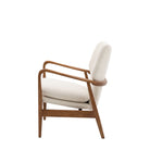 Jensen Armchair Cream 730x740x850mm - WowCornwall