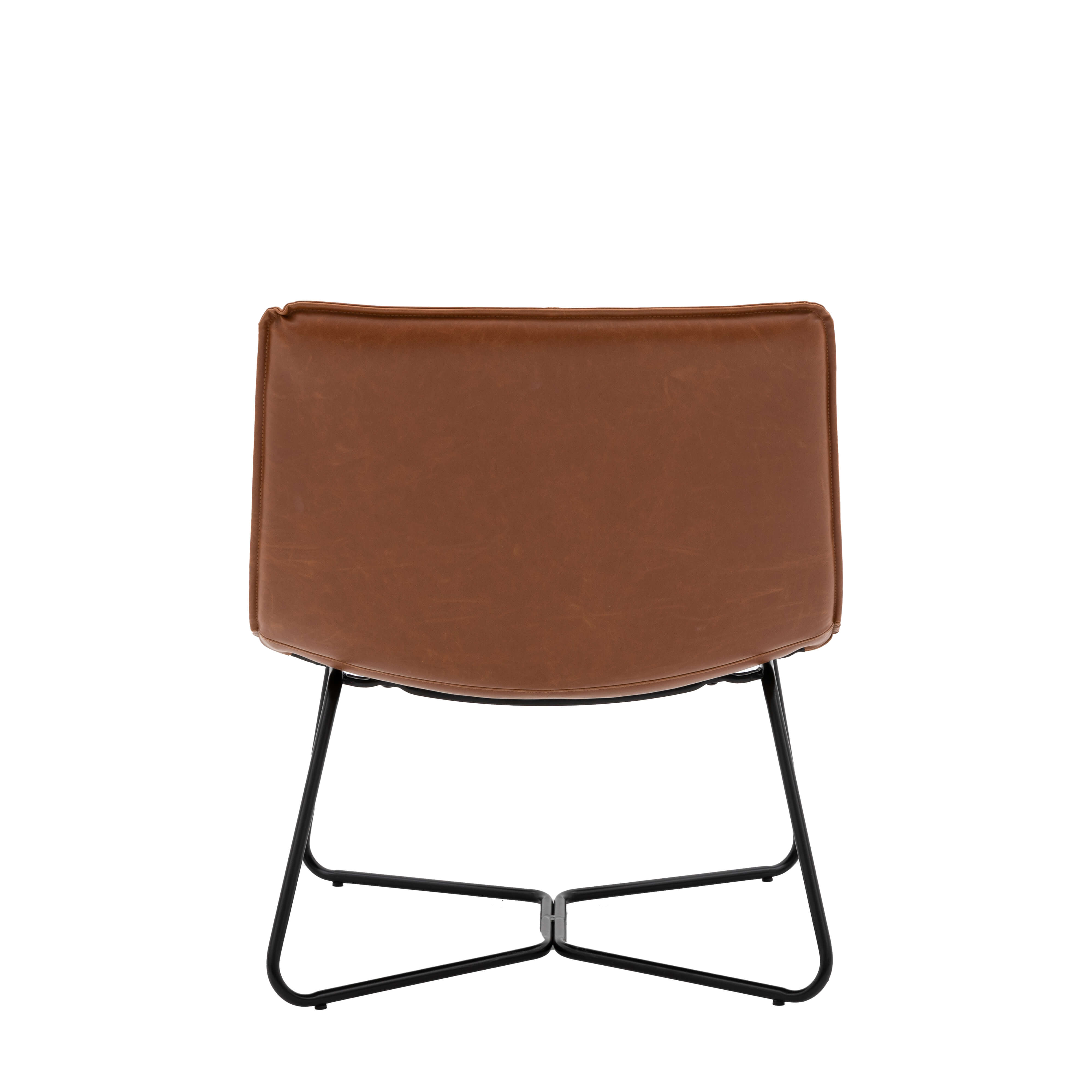 Hawking Lounge Chair Brown 655x675x780mm - WowCornwall