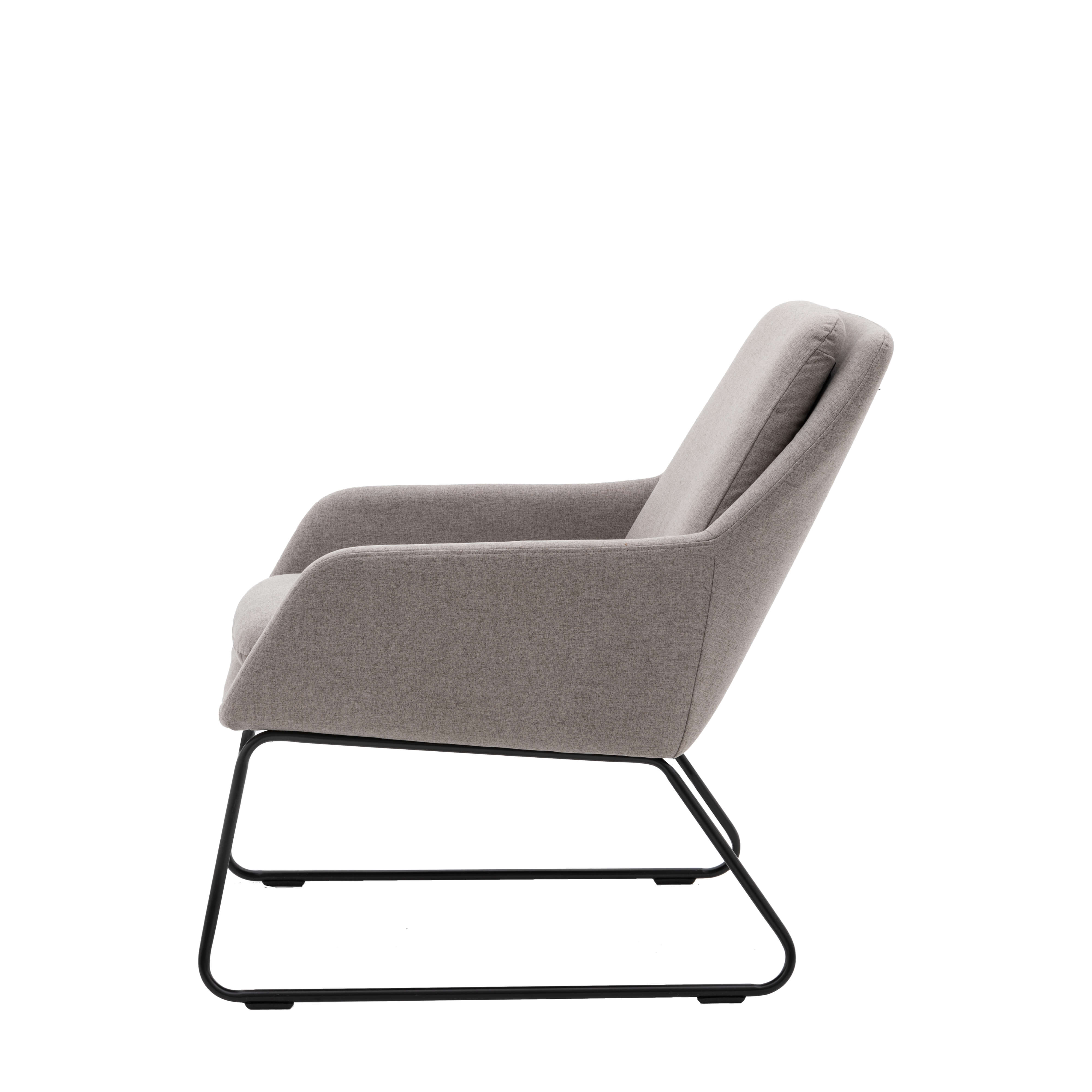 Funton Chair Light Grey 635x885x835mm - WowCornwall