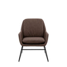 Funton Chair Brown 635x885x835mm - WowCornwall