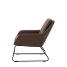 Funton Chair Brown 635x885x835mm - WowCornwall