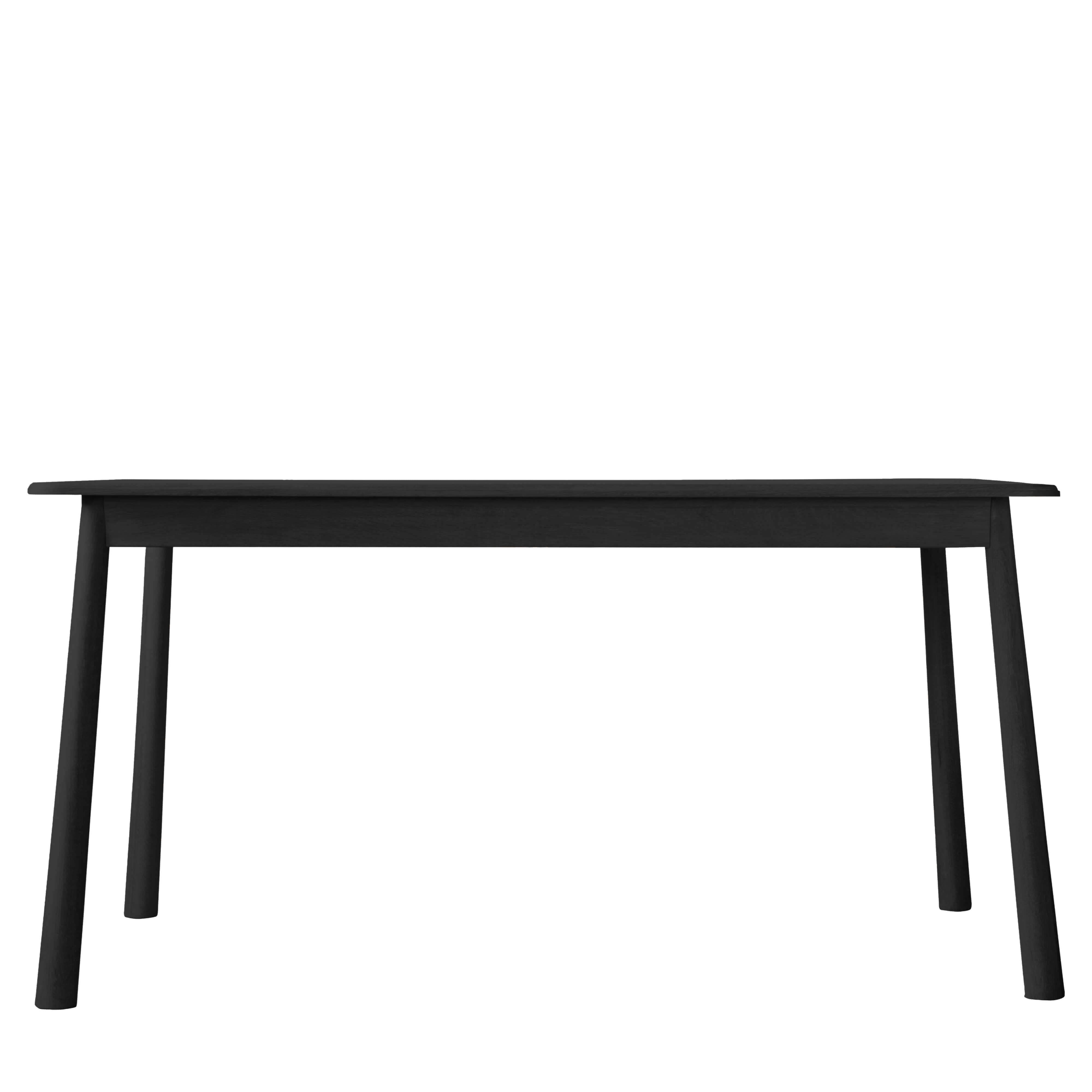 Winnard Dining Table Black 1500x900x750mm - WowCornwall