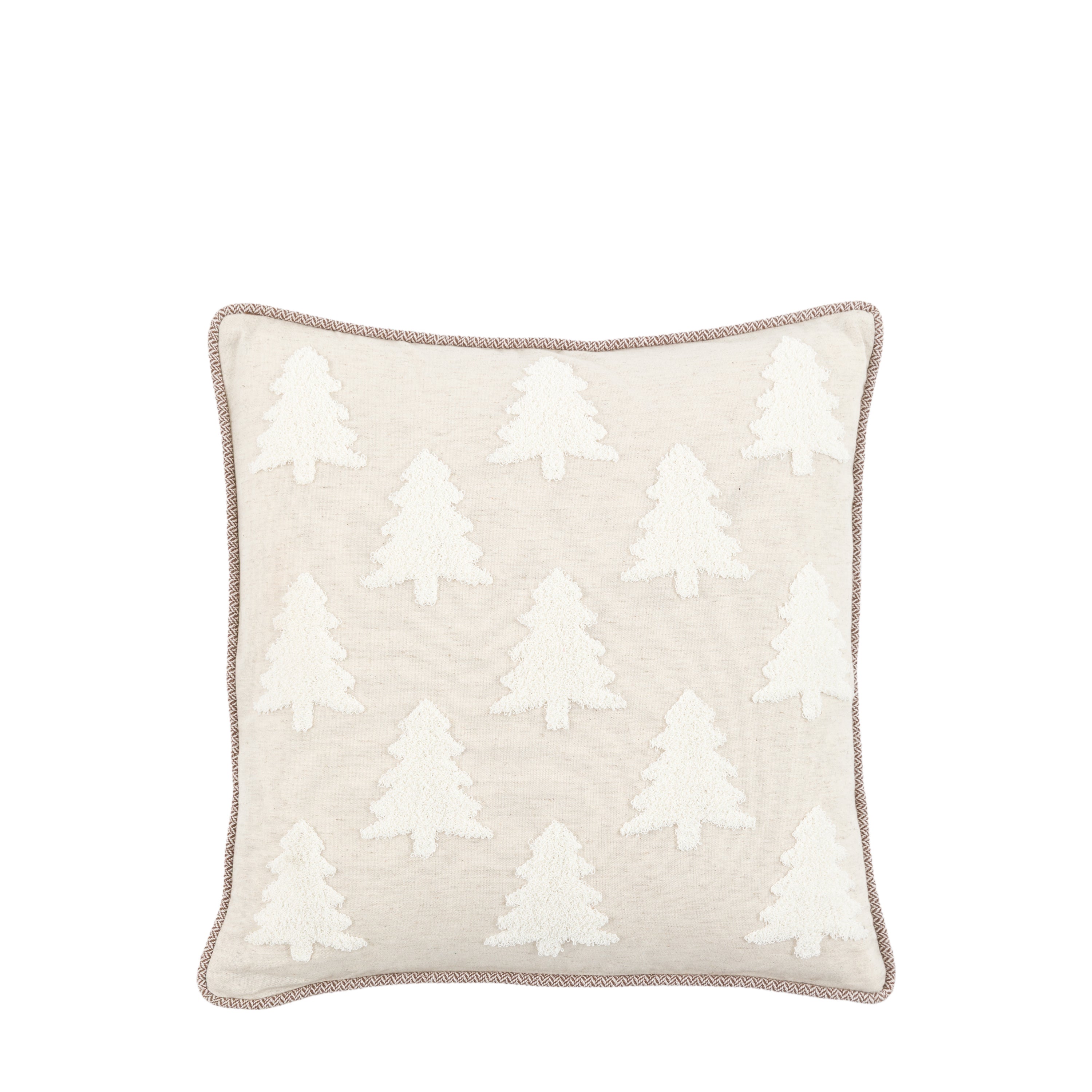 Woodland Embroidered Tree Cushion - WowCornwall
