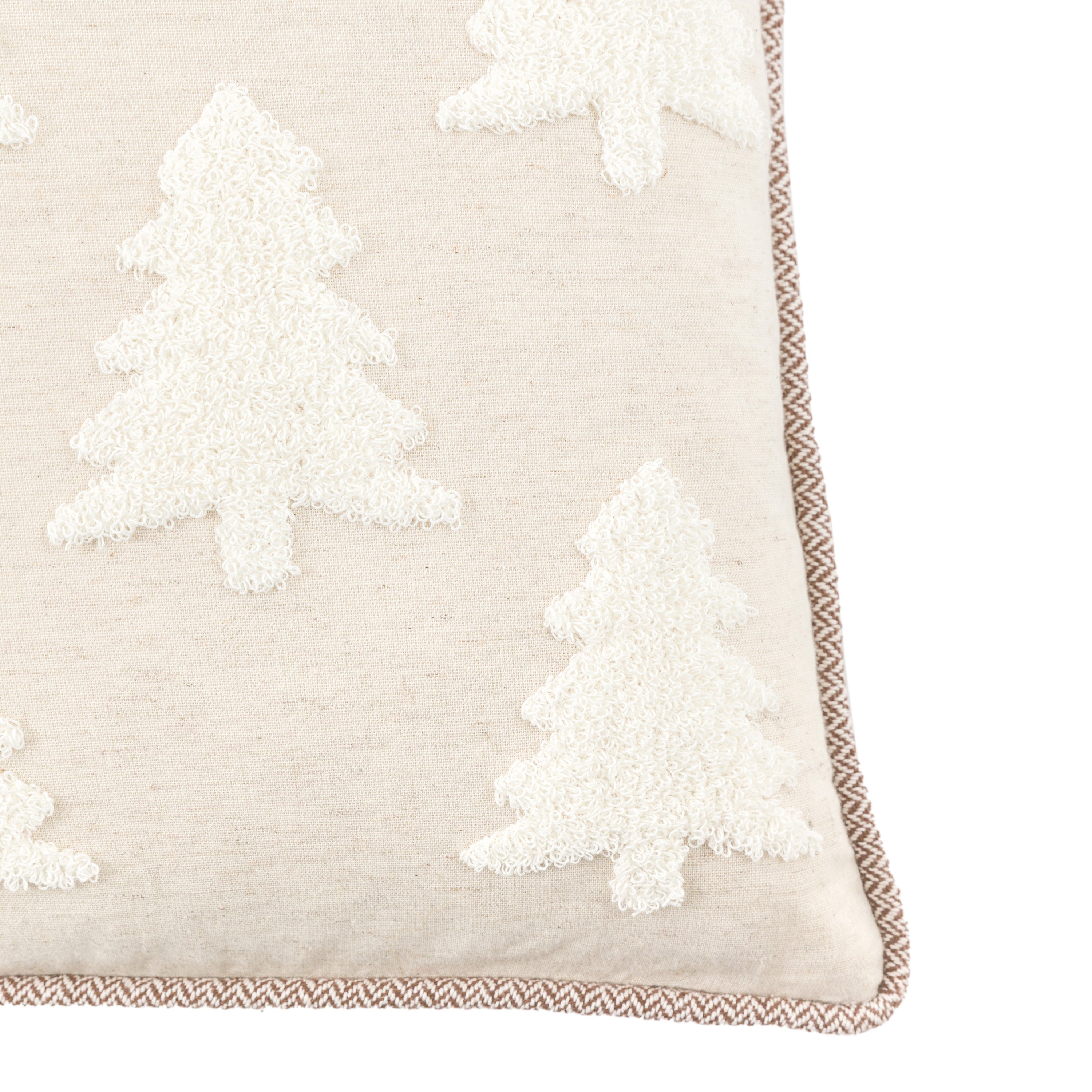 Woodland Embroidered Tree Cushion - WowCornwall