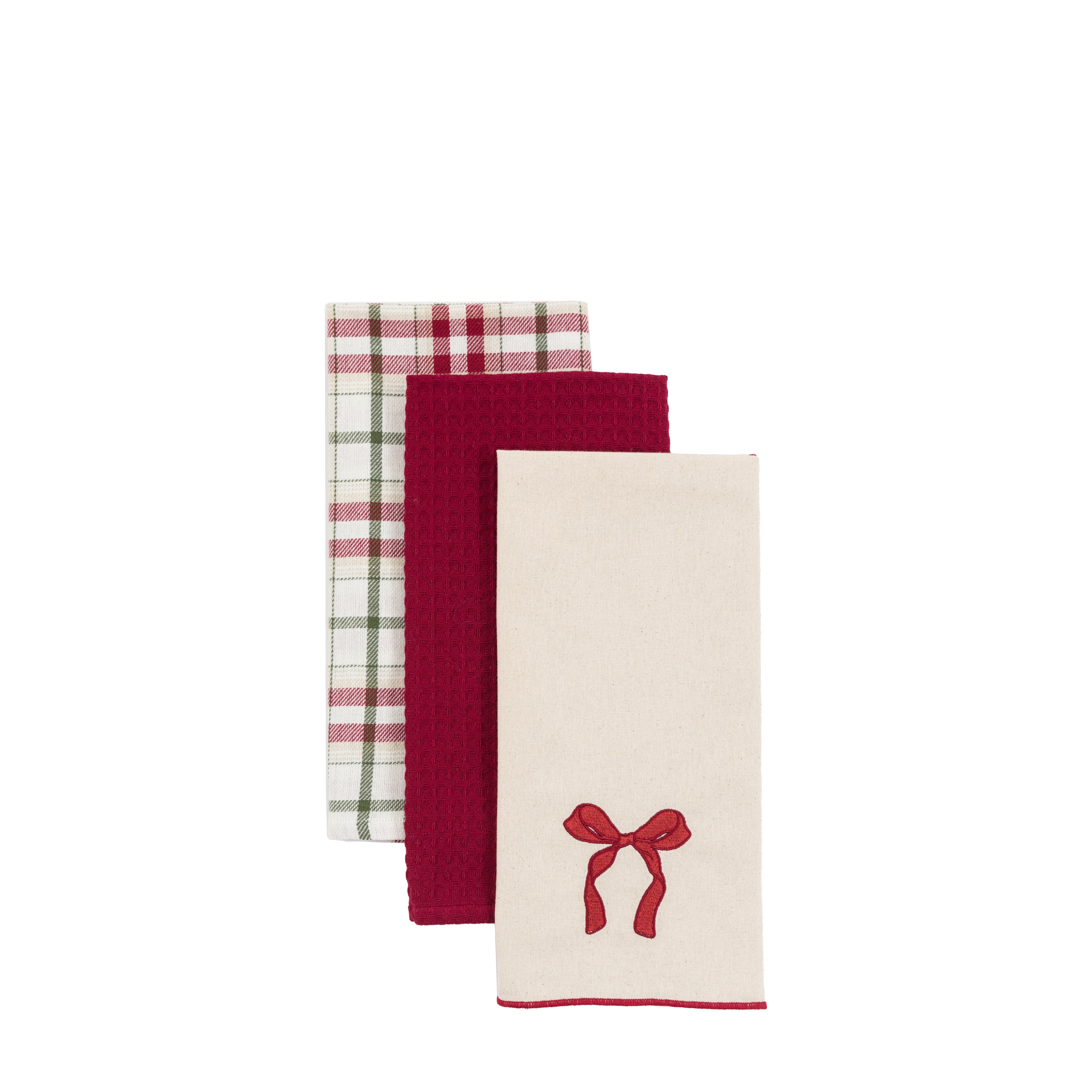 Heritage Christmas Tea Towels - Pack of Three - WowCornwall