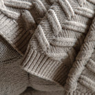 Herringbone Woven Throw Natural - WowCornwall