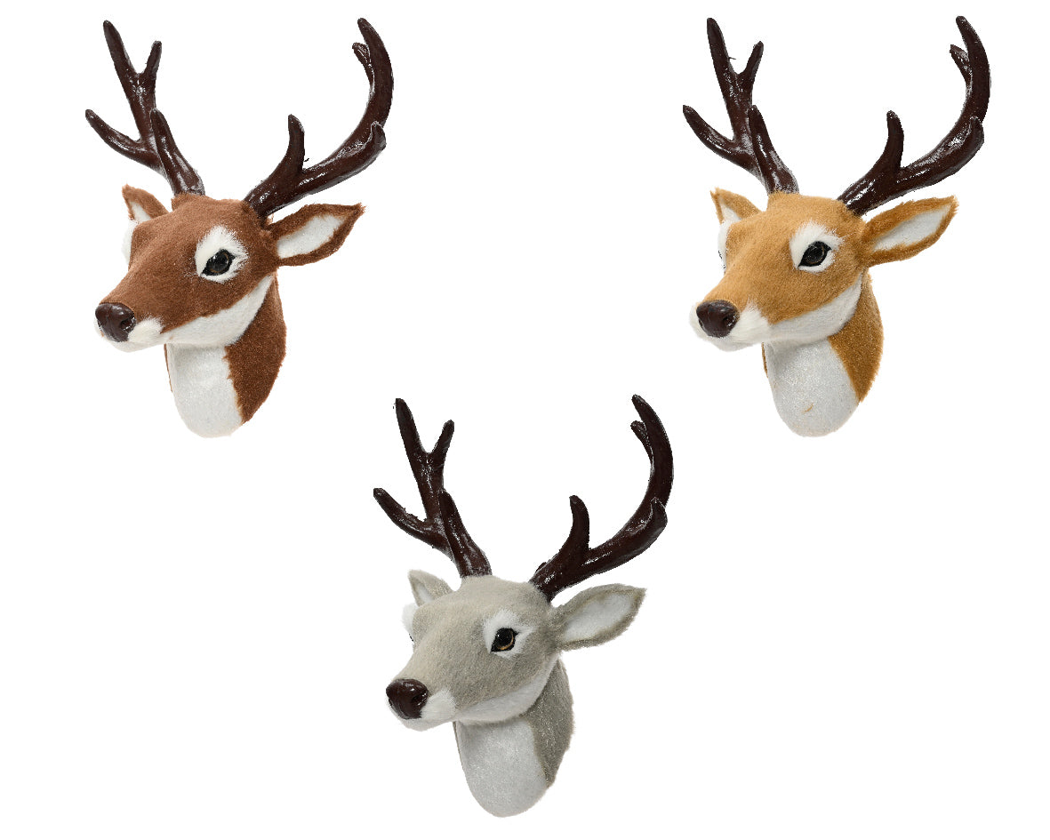 Deer Painted Antler Christmas Decoration - WowCornwall