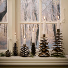 Metal Tall Pine Cone Candle Holder - WowCornwall