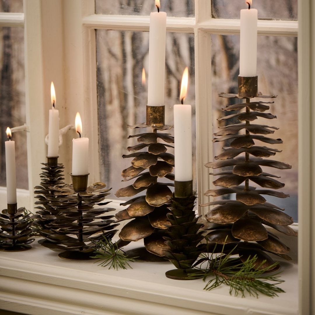 Pine Cone Candle Holder - WowCornwall