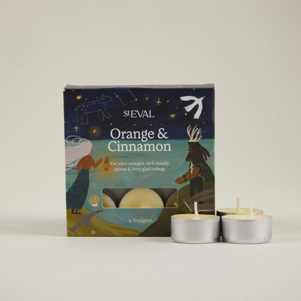 Orange & Cinnamon, Scented Christmas Tealights - WowCornwall