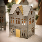 Set of 3 Assorted Metal House Tealight Holders - Each - WowCornwall