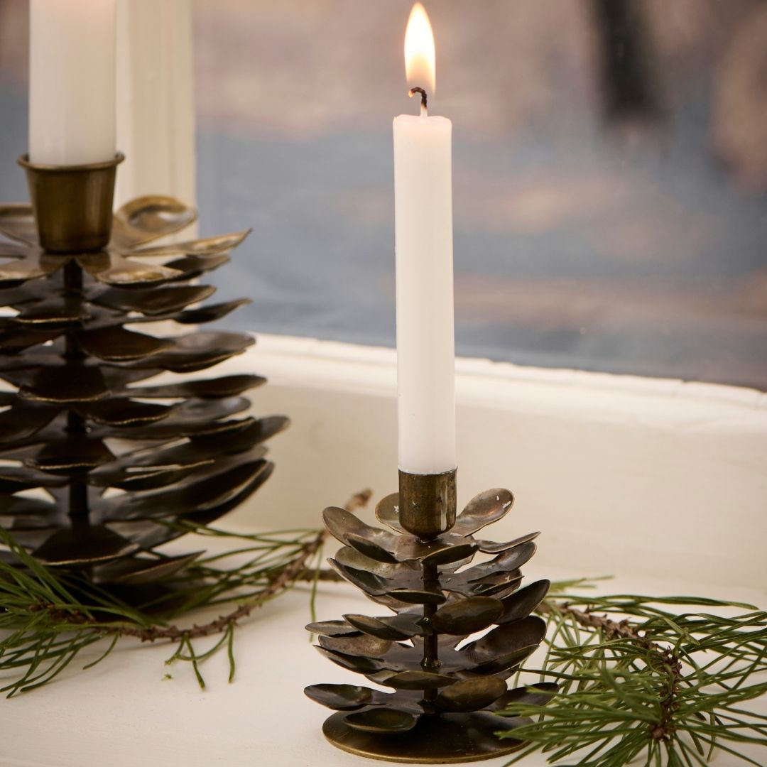 Pine Cone Candle Holder - WowCornwall