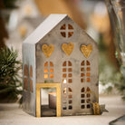 Set of 3 Assorted Metal House Tealight Holders Ver 2 - Each - WowCornwall