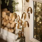 Hanging Brass Mistletoe Ornament - WowCornwall