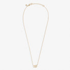 Mini Charms Pavé Linked Circles Necklace in Gold Plating - WowCornwall