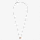 Mini Charms Three Tone Pavé Necklace in Silver, Gold and Rose Gold Plating - WowCornwall