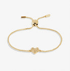 Mini Charms Pavé Heart Bracelet in Gold Plating - WowCornwall