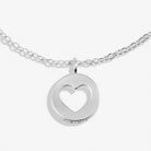 Style Stories Pavé Edge Heart Bracelet in Silver Plating - WowCornwall