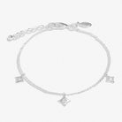 Style Stories Scatter Charm Bracelet in Silver Plating - WowCornwall