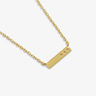 Style Stories Bar Necklace in Gold Plating - WowCornwall