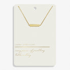 Style Stories Bar Necklace in Gold Plating - WowCornwall