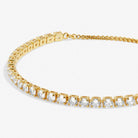 Cubic Zirconia Tennis Bracelet Bar in Gold Plating - WowCornwall