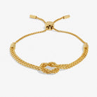 Chain Knot Bracelet Bar in Gold Plating - WowCornwall